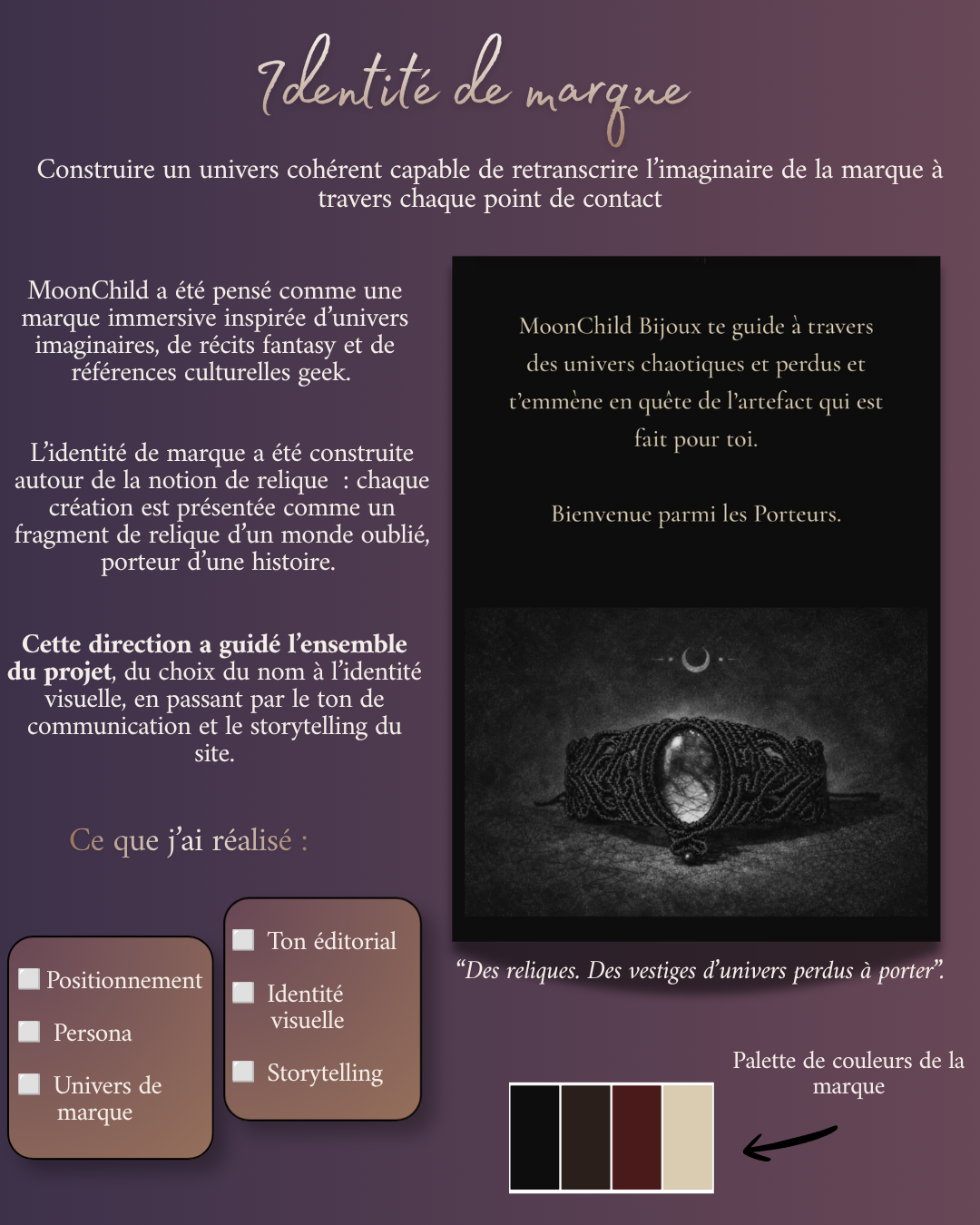 projet moon child création identité de marque